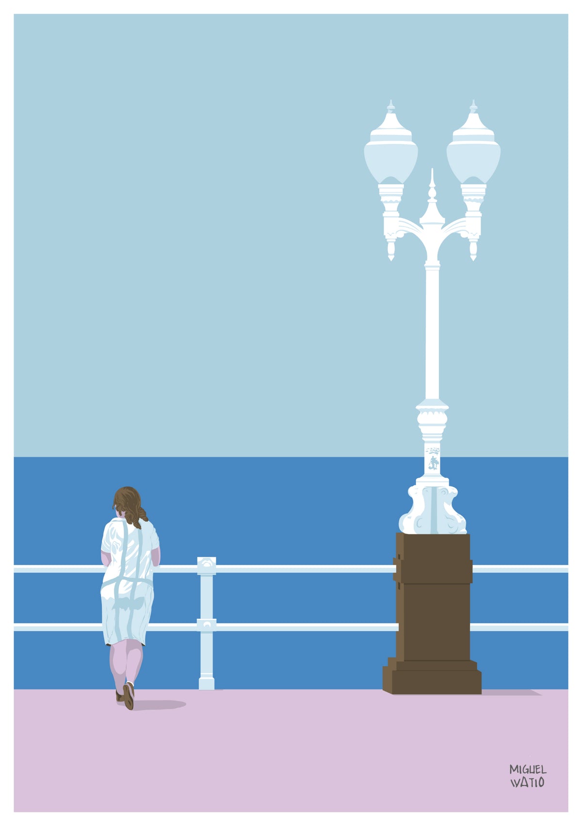 Muchacha frente al Mar · A5 en papel algodón