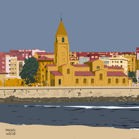 Descubriendo el Encanto de Gijón a Través de las Ilustraciones de Miguel Watio
